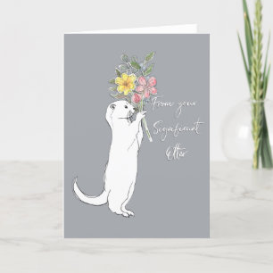 Bedeutender Otter Feiertagskarte