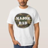 Bedeutender Vater, Camouflage-Militärvatertag T-Shirt (Vorderseite)