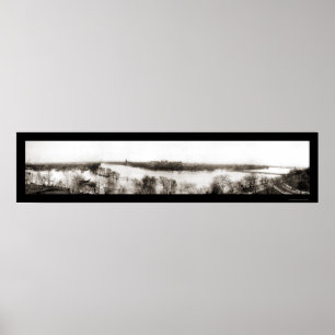 Bedeutendes Flut-Dayton-Foto 1913 Poster