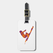 BEDEUTENDES SPASS-SKIFAHREN GEPÄCKANHÄNGER (Vorderseite vertikal)