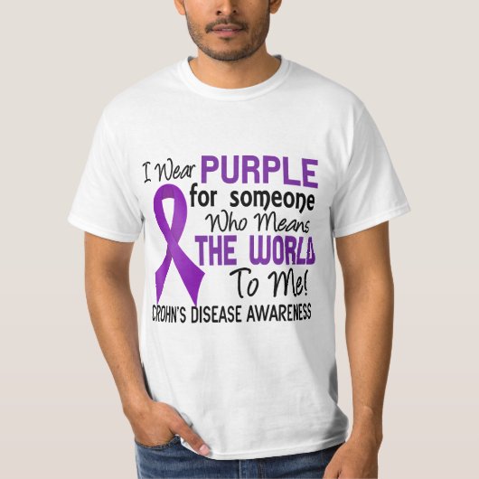 Bedeutet die Welt zu mir 2 Crohns die Krankheit T-Shirt (Vorderseite)