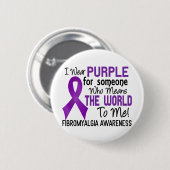 Bedeutet die Welt zu mir Fibromyalgia 2 Button (Vorne & Hinten)