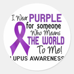 Bedeutet die Welt zu mir Lupus 2 Runder Aufkleber
