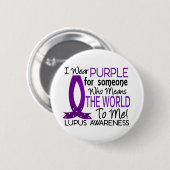 Bedeutet die Welt zu mir Lupus Button (Vorne & Hinten)