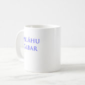 bedeutet "Gott, der groß ist" Kaffeetasse (Vorderseite Links)