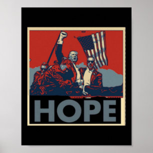 Bedeutet Hoffnung für Amerika. Wir werden Amerika Poster