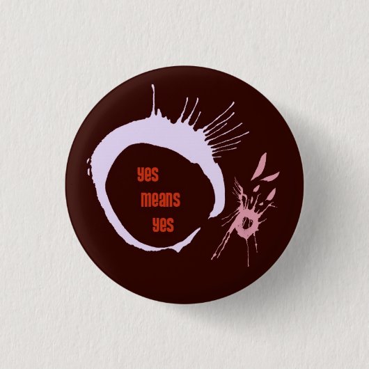 Bedeutet ja ja Knopf - Kreise Button (Vorderseite)