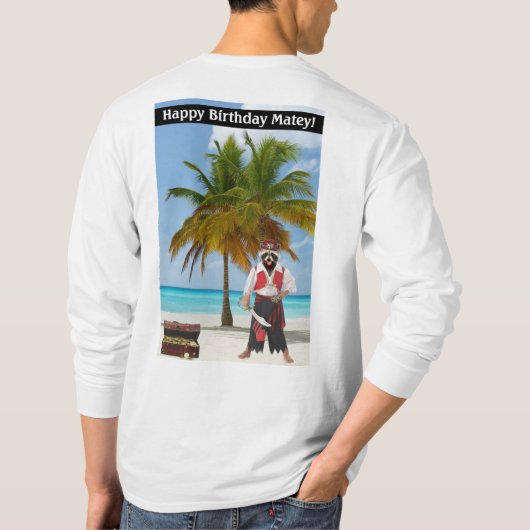 bedeutet langärmeliges Abschlagen. Alles Gute zum T-Shirt (Rückseite)