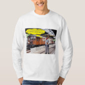 bedeutet langärmeliges Abschlagen. Fröhlicher Vate T-Shirt (Vorderseite)