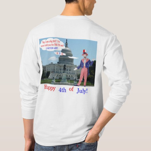 bedeutet langärmeliges Abschlagen. Glücklicher 4. T-Shirt (Rückseite)