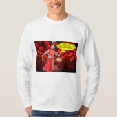 bedeutet langärmeliges Abschlagen. Happy Chinesisc T-Shirt (Vorderseite)