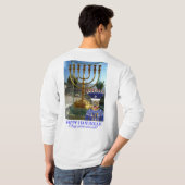 bedeutet langärmeliges Abschlagen. Happy Hanukkah, T-Shirt (Schwarz voll)