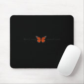 Bedeutsam Der einzige orange Monarch Schmetterling Mousepad (Mit Mouse)