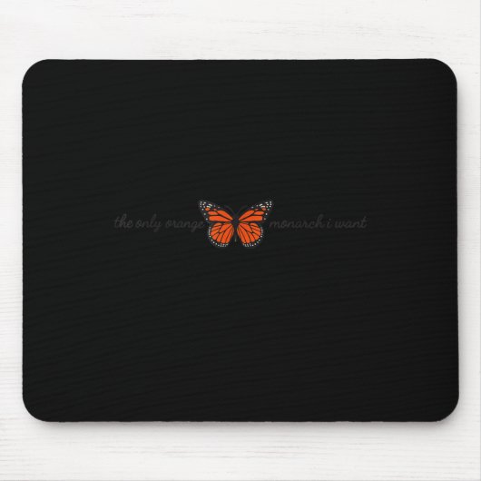 Bedeutsam Der einzige orange Monarch Schmetterling Mousepad (Vorne)