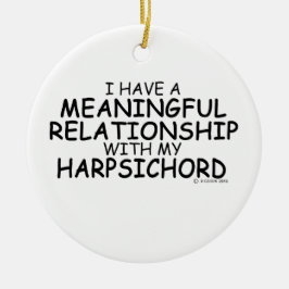 Bedeutsame Beziehung Harpsichord Keramikornament