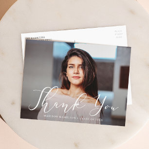 Bedeutsame Schrift Foto Abschluss Danke Postkarte