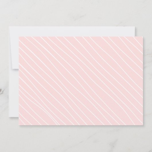 Bedeutsamer Abschluss für rosa Script-Foto Ankündigung (Rückseite)