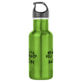 Bedeutsames Beziehungsgeflecht Edelstahlflasche (Rückseite)