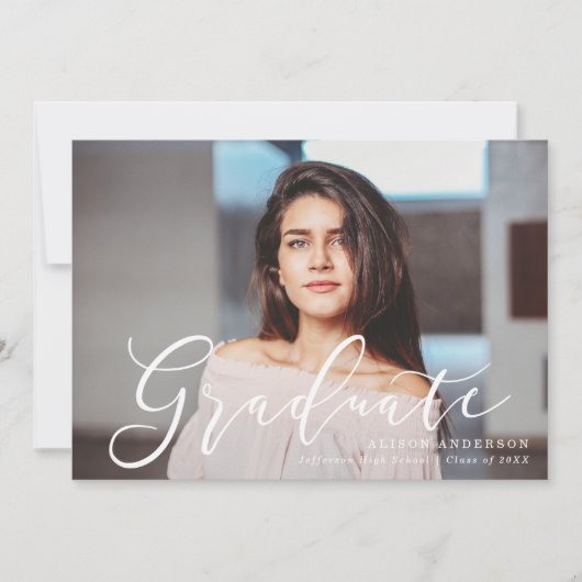 Bedeutsames Foto für den blauen Abschluss von Skri Ankündigung (Vorderseite)