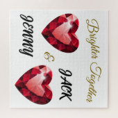 Bedeutsames Geschenk für sie – Elegante Liebe Puzzle (Horizontal)