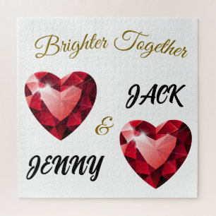 Bedeutsames Geschenk für sie – Elegante Liebe Puzzle