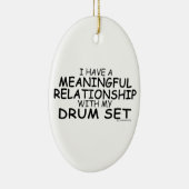 Bedeutsames Relationship-Drum-Set Keramik Ornament (Rechts)
