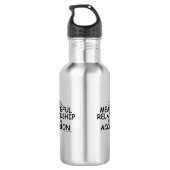 Bedeutung der Beziehungen Edelstahlflasche (Rückseite)