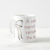 Bedeutung der Freundschaftserklärung Kaffeetasse (Vorderseite Links)