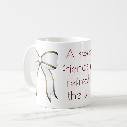 Bedeutung der Freundschaftserklärung Kaffeetasse (Vorderseite Links)