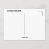 Bedeutung der Gelben Blume Postkarte (Rückseite)
