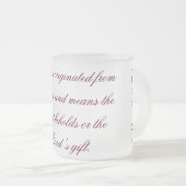 Bedeutung der Namen-Tassen Mattglastasse (VorderseiteRechts)