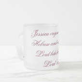 Bedeutung der Namen-Tassen Mattglastasse (Vorderseite Links)