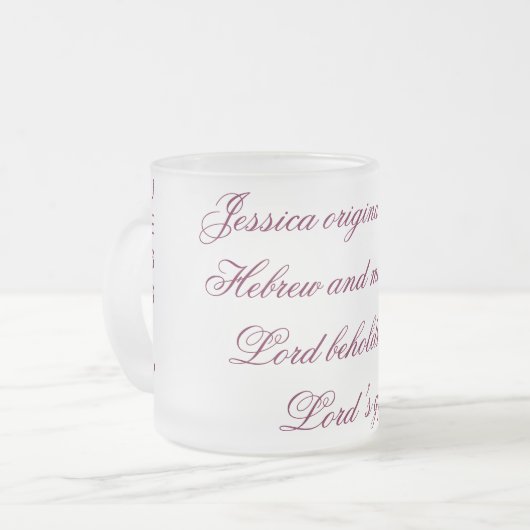 Bedeutung der Namen-Tassen Mattglastasse (Vorderseite Links)