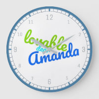 Bedeutung der NamensWanduhr amanda |