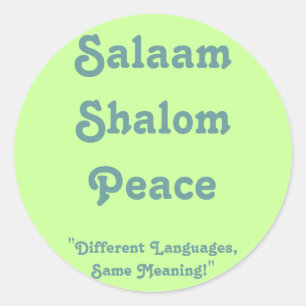 Bedeutung des Friedensklebers Runder Aufkleber