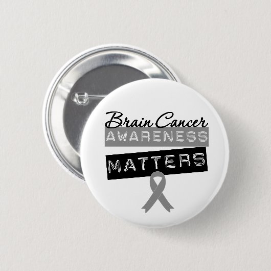 Bedeutung des Gehirnkrebs Button (Vorne & Hinten)