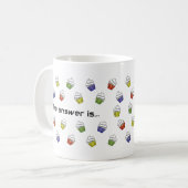 Bedeutung des Lebens 42 Kuchen Kaffeetasse (Vorderseite Links)