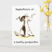 Bedeutung einer gesunden Perspektive Grußkarte Karte (Gelbe Blume)