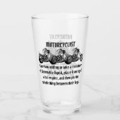 Bedeutung eines Motorradfahrers Glas (Vorderseite)