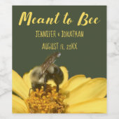 Bedeutung für Gastgeschenke Hochzeiten von Bienen Weinetikett (Einzelnes Label)