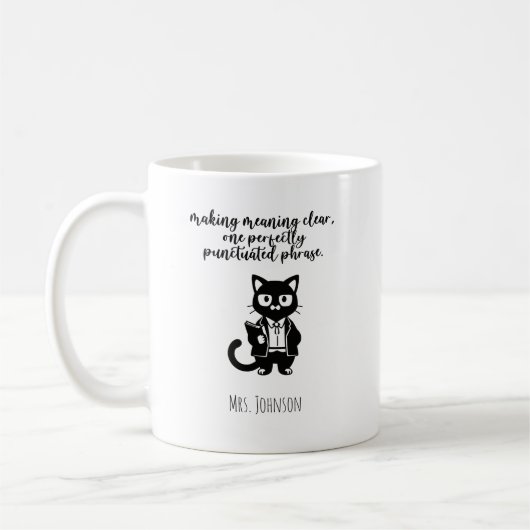 Bedeutung klar Perfekt interpungierte Phrase Gramm Kaffeetasse (Links)