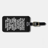 **BEDEUTUNG MEINES BESTEN FREUND*** LUGGAGE TAG GEPÄCKANHÄNGER (Vorderseite horizontal)