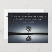 Bedeutung unserer Stimmen Postkarte (Vorne/Hinten)