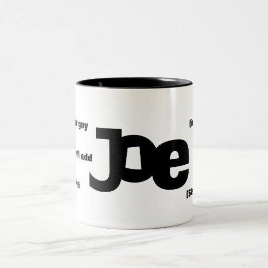 Bedeutung von Joe-Tasse Zweifarbige Tasse (Mittel)