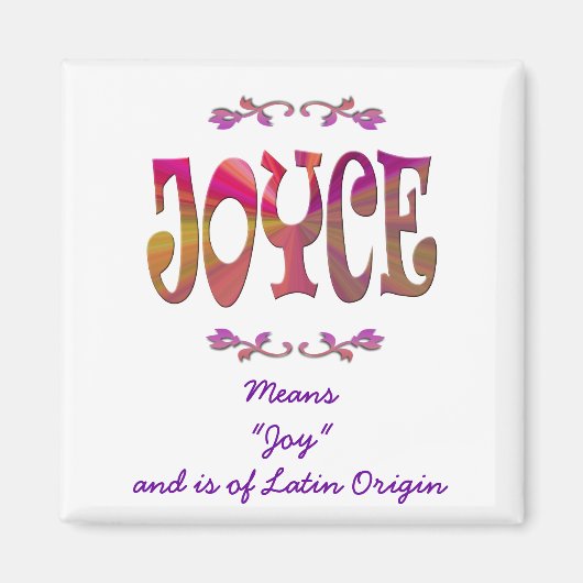 Bedeutung von Joyce Magnet (Vorne)