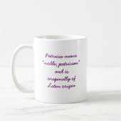 Bedeutung von Patricia Kaffeetasse (Links)