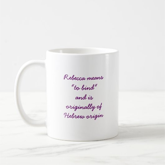 Bedeutung von Rebecca-Tasse Kaffeetasse (Links)