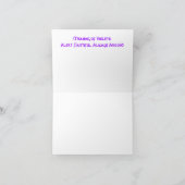 Bedeutung von Violetten-Mitteilungskarten Karte (Innenseite)