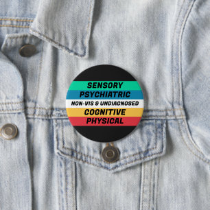 Bedeutungen der Disability Pride Flag Button