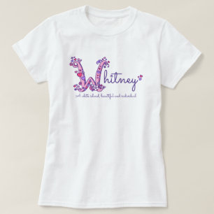 BEDEUTUNGS-Gewohnheits-T - Shirt Whitney-Mädchen 